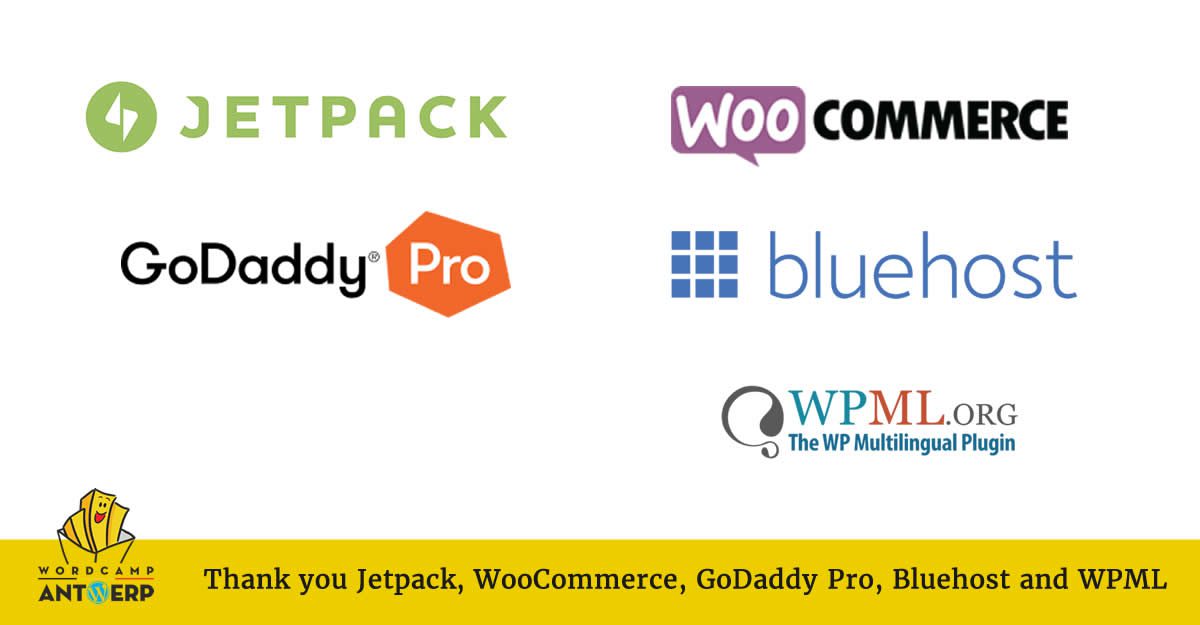 Thank you to Jetpack, WooCommerce, GoDaddy Pro, Bluehost and WPML